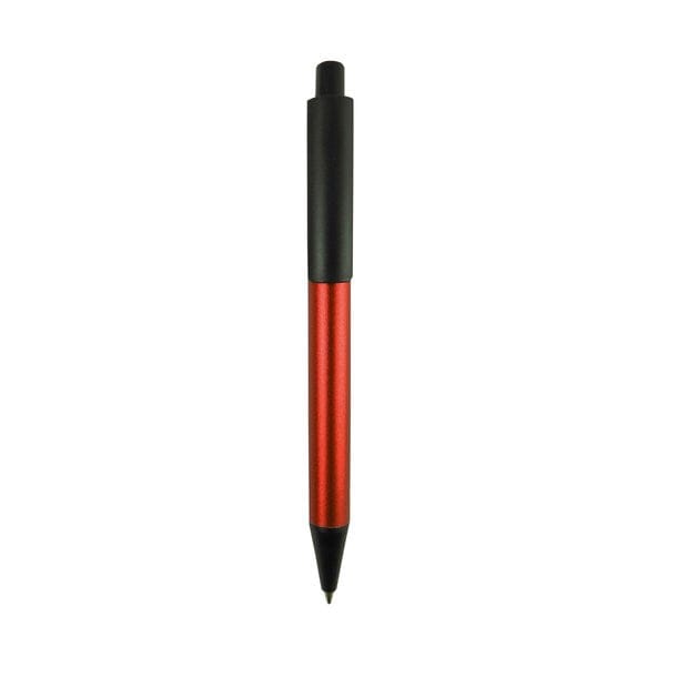 Eleganter roter Kugelschreiber mit schwarzen Details