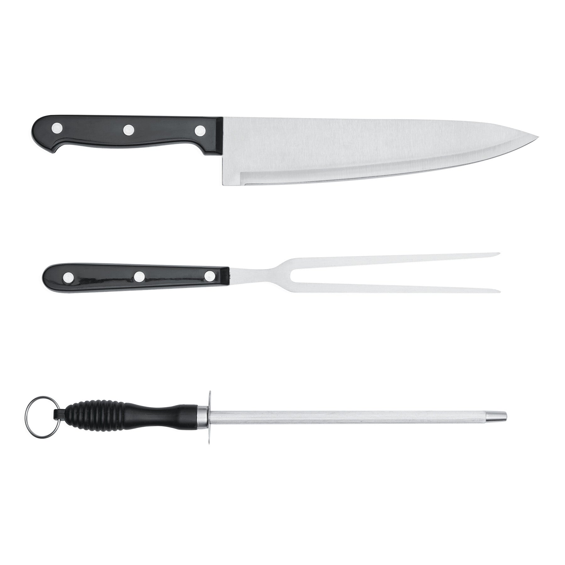 Stainless steel carving set CARVE