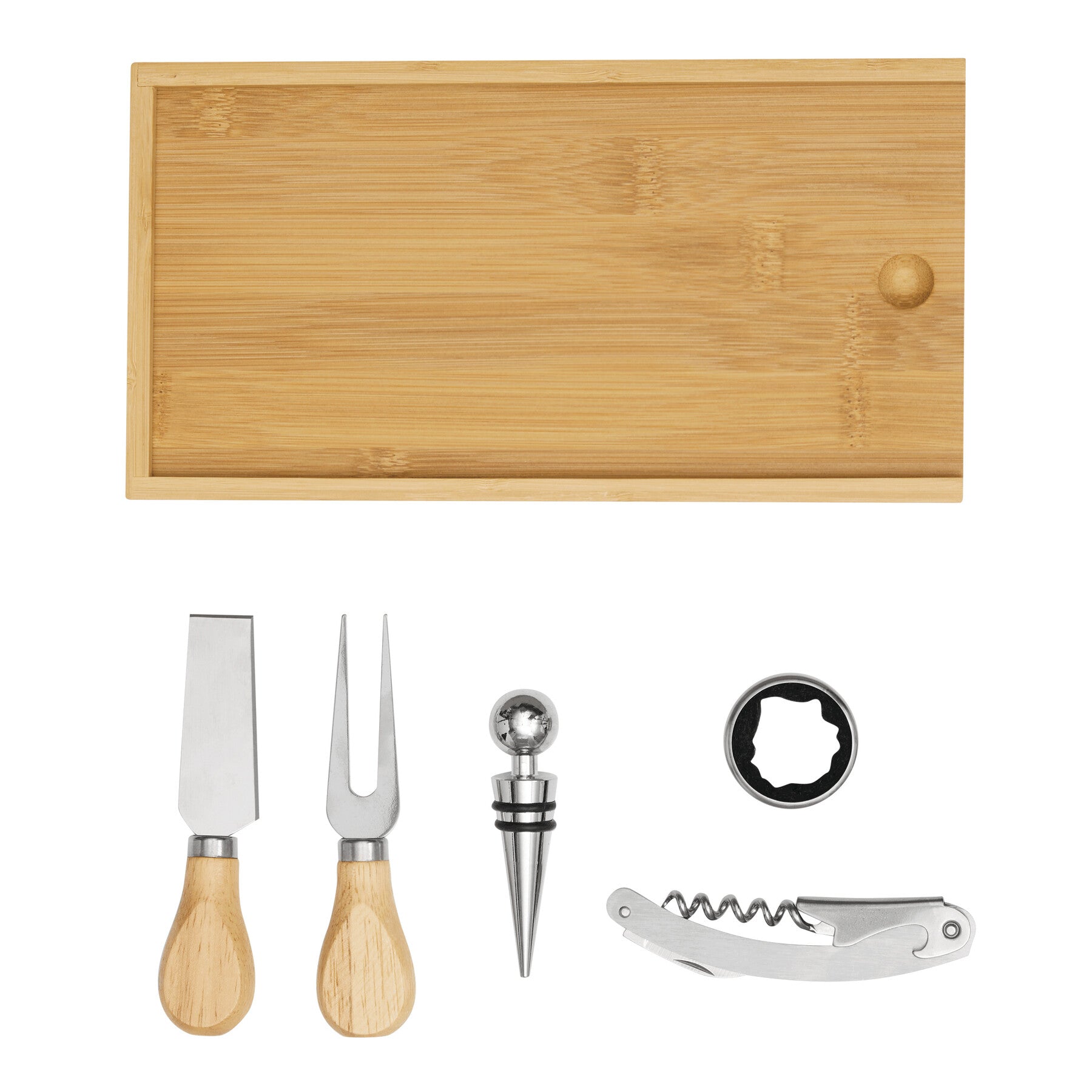 Wein- und Käseset BAMBOO WINE