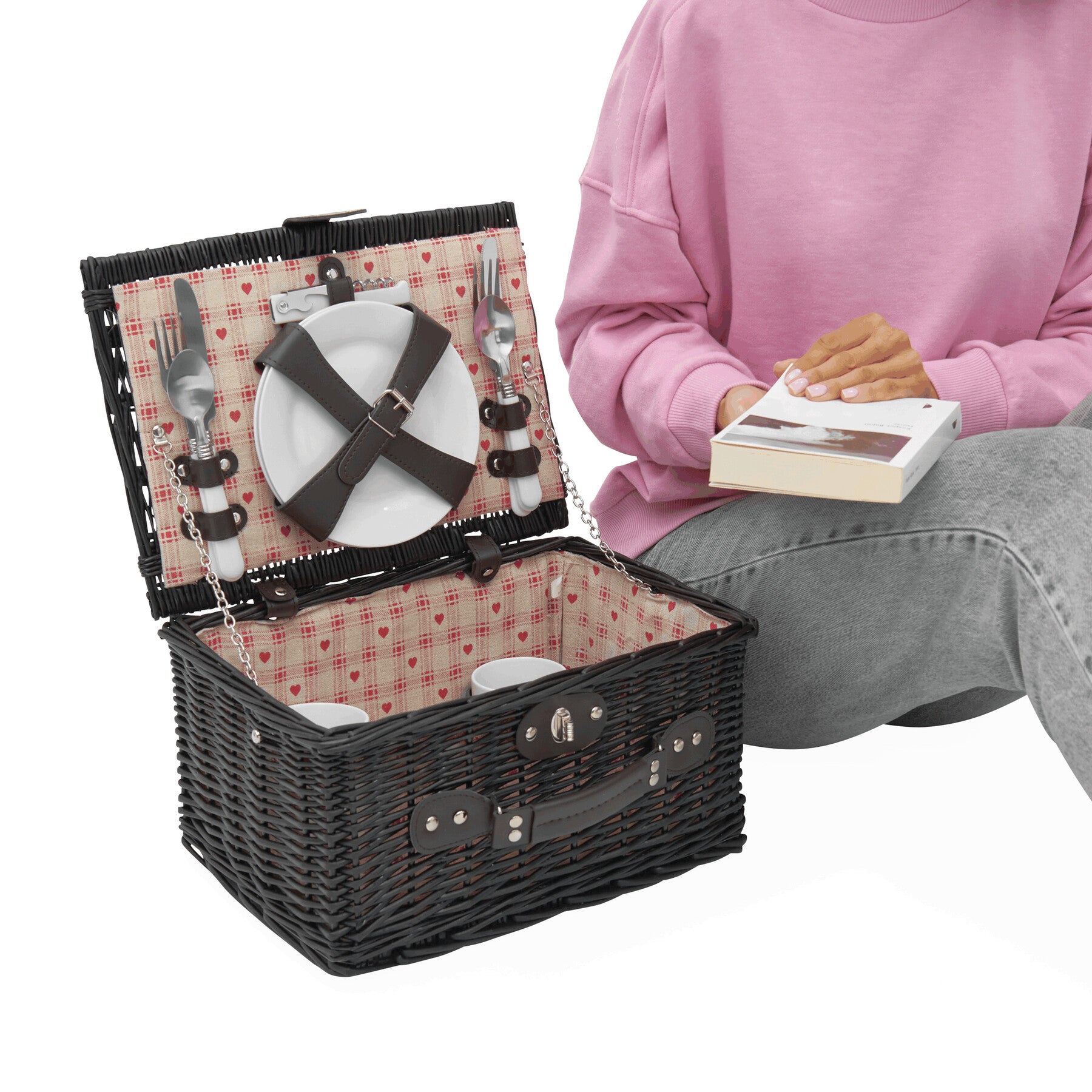 Weiden-Picknickkorb SUNSET PARK für 2 Personen