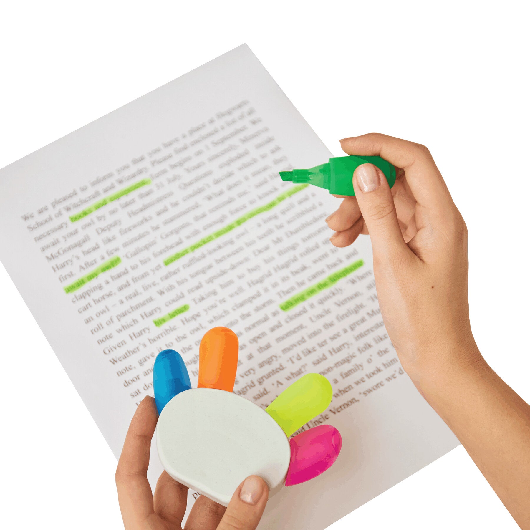 Textmarker HANDS UP