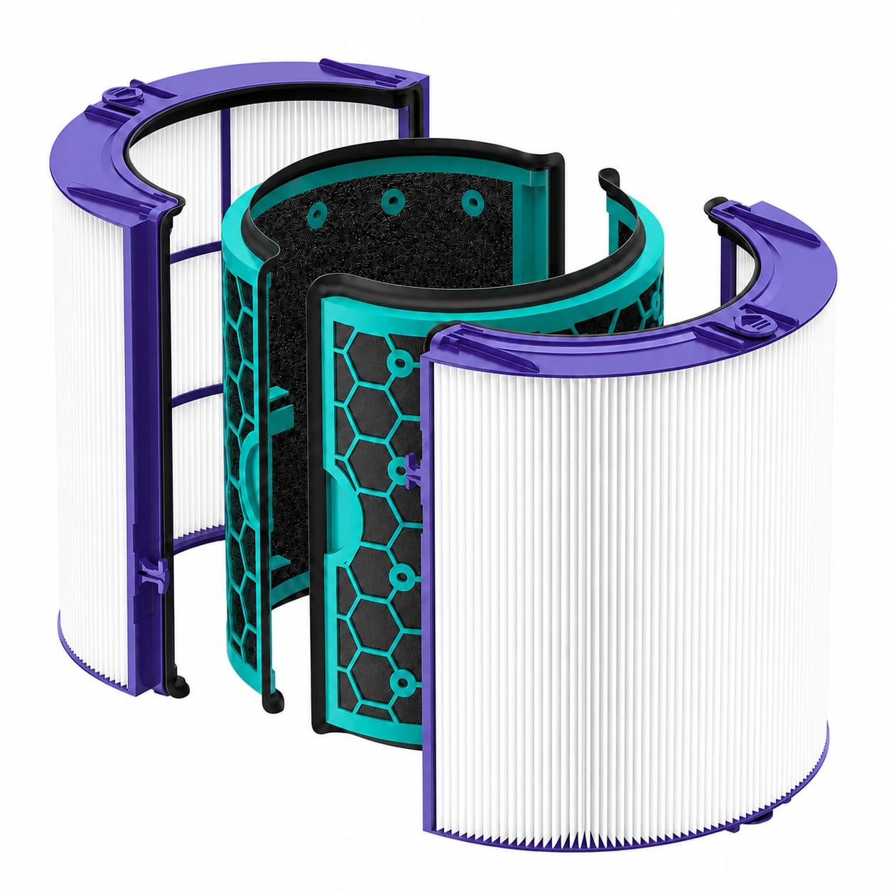 Kompatibles Filter-Set für Dyson Pure Cool Tower TP04 – HEPA- & Aktivkohlefilter Ersatzfilter