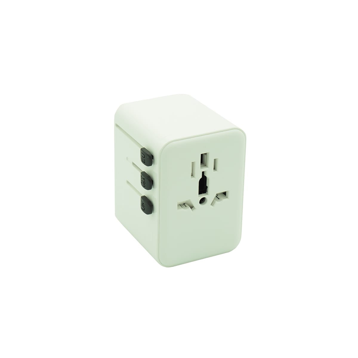 Kolumbus Weltreisestecker Weiss – Universal-Reiseadapter 4-in-1