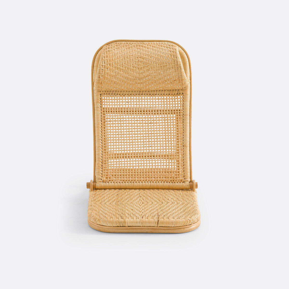 Rattan Strandstuhl mit Kopfstütze