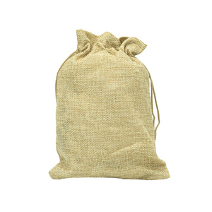Beiger Stoffsack mit zu-zieh-Verschluss