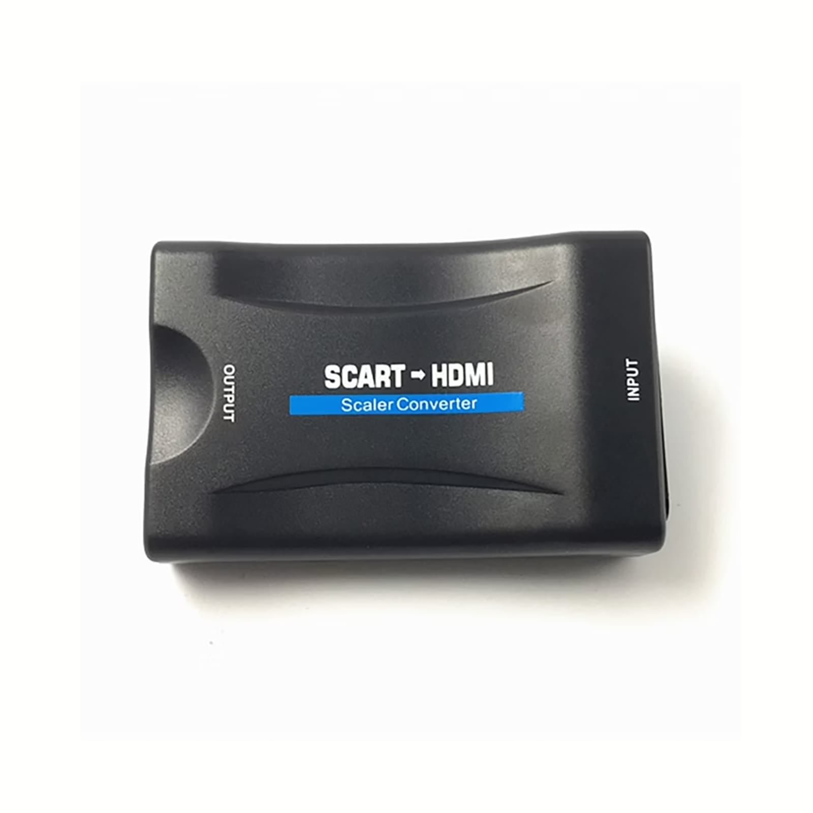 Schwarzer Scart zu HDMI Adapter von oben