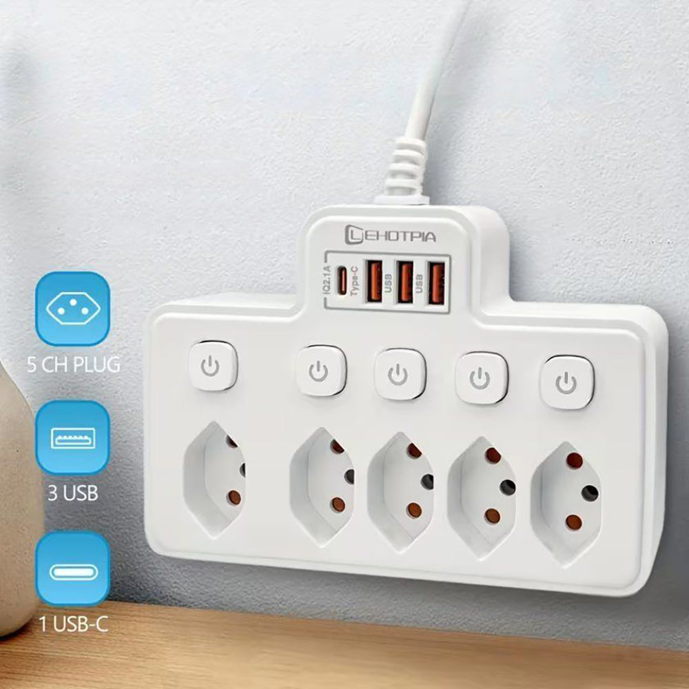 Mehrfachsteckdose mit USB