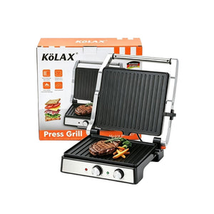 KöLAX Press Grill XL – Kontaktgrill mit Doppel-Grillfläche, 2000W