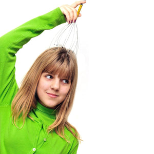 Kopfhaut-Massagegerät "Head Spider" – manuelle Kopfmassage mit 12 flexiblen Metallfingern – Ansicht 2