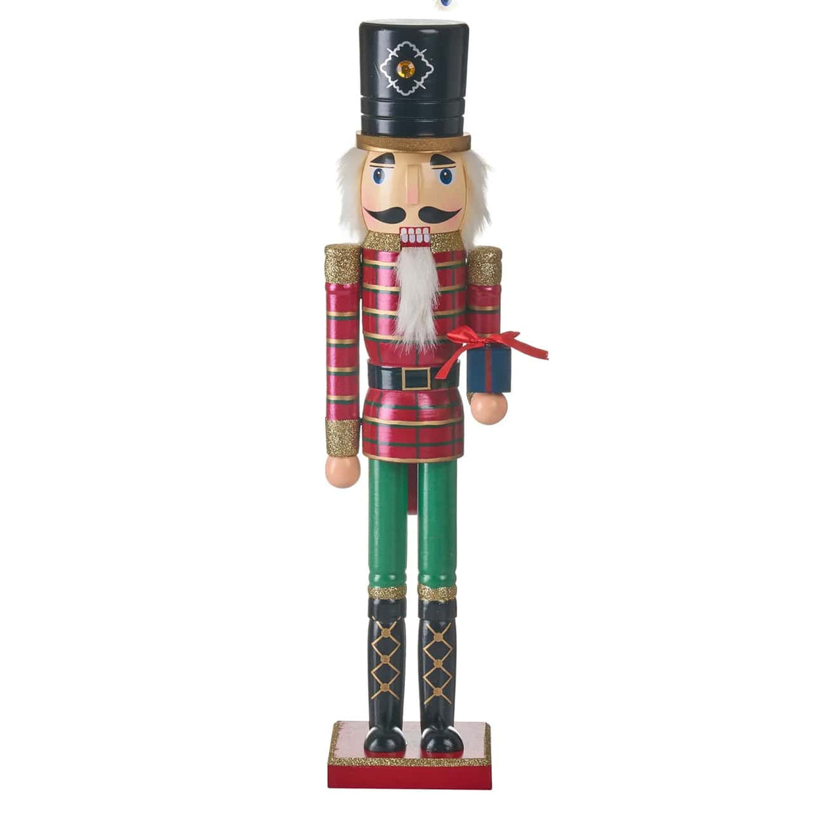Edler Nussknacker aus Holz – 50 cm grosser Weihnachtsmann als festliche Weihnachtsdekoration