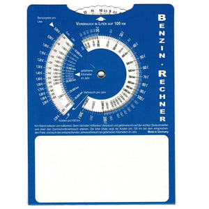 Vintage Parkscheibe mit Benzin-Rechner – Ankunftszeit Autozubehör – Ansicht 2