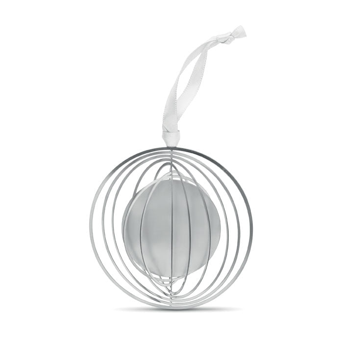 Ornament with ribbon, round