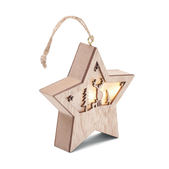 MDF Star with Light