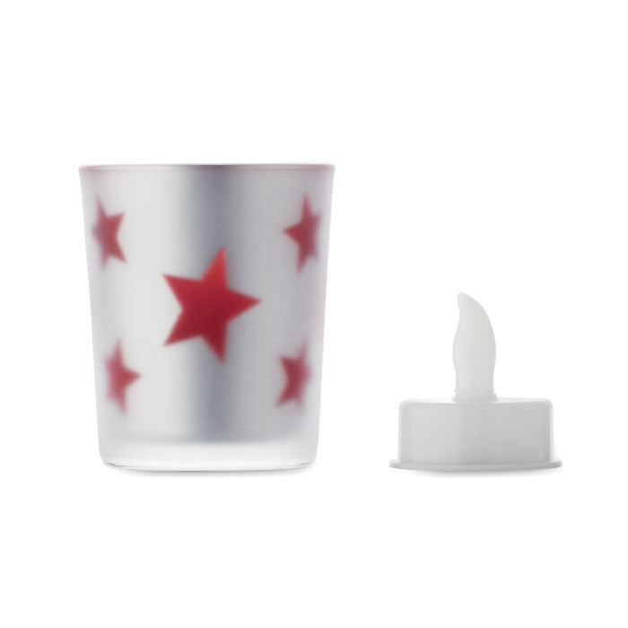 LED Tealight in Glass Holder