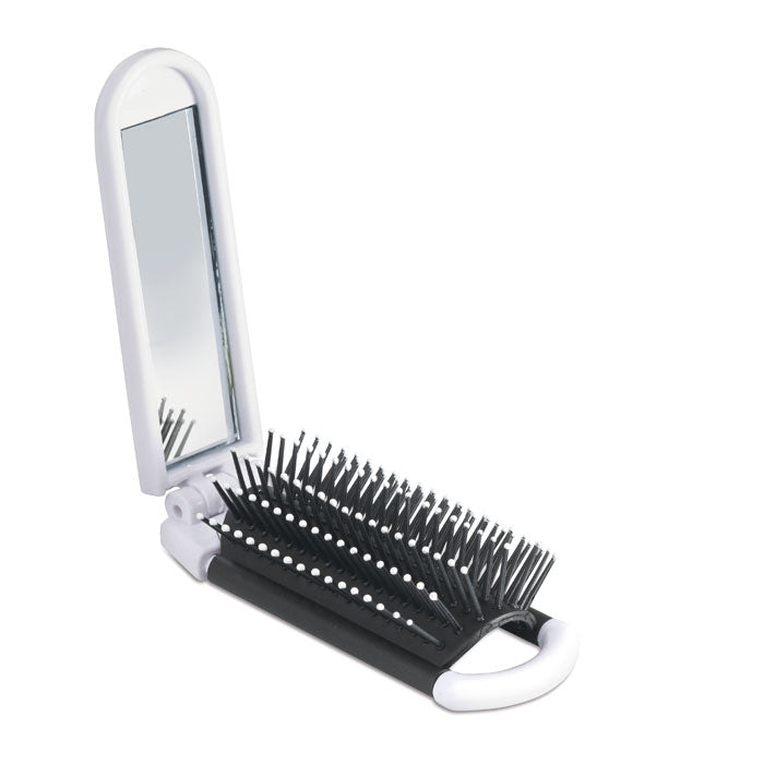 Hairbrush with mirror