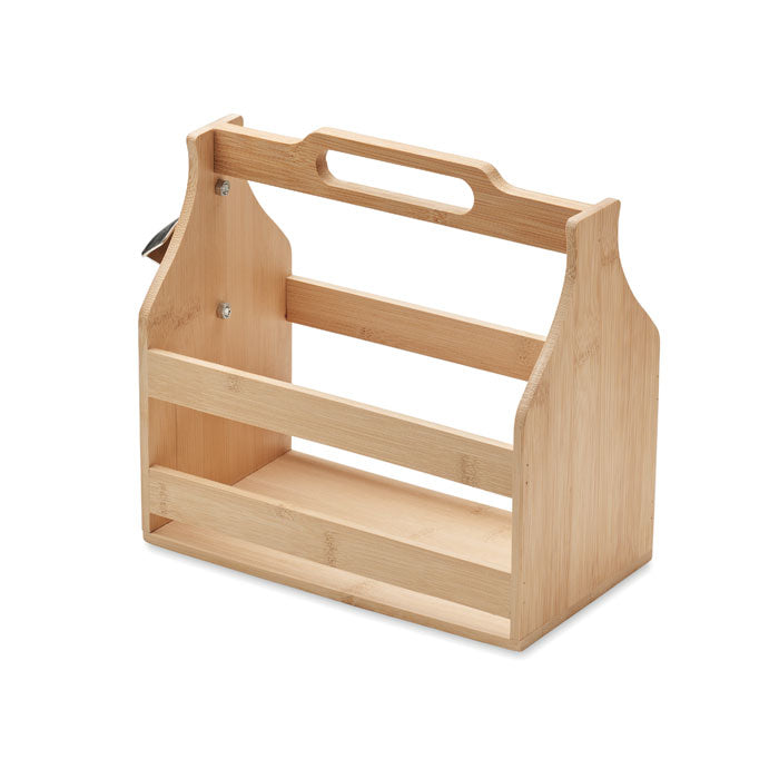 6 beer crates made of bamboo