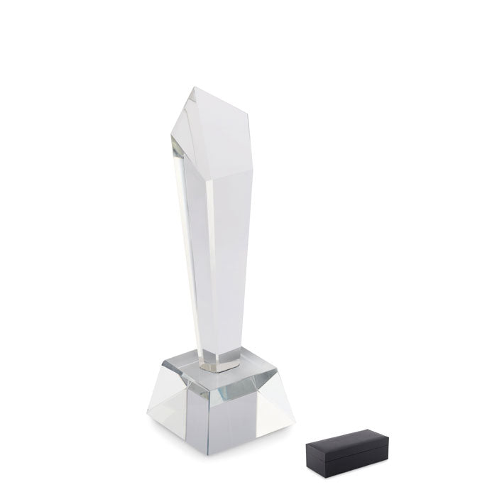 Crystal glass trophy