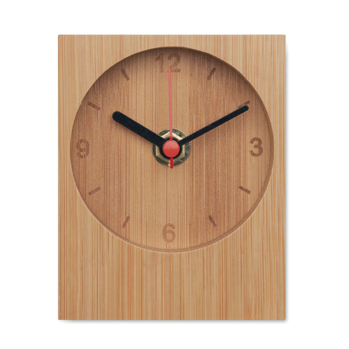 Bamboo desk clock