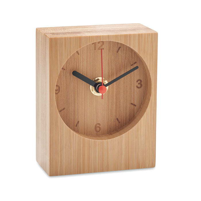 Bamboo desk clock