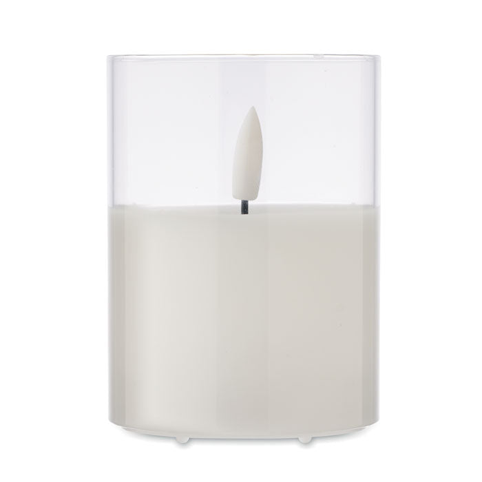 LED Wax Candle in Glass Holder