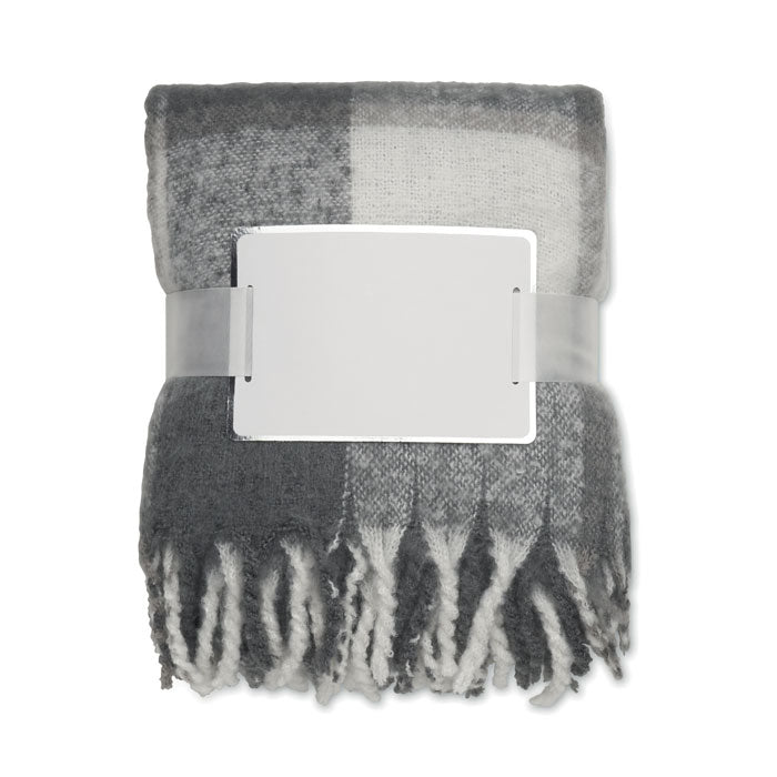 Checked Mohair Blanket