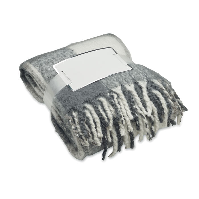 Checked Mohair Blanket