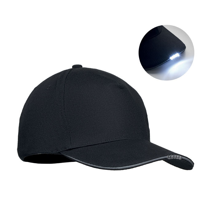 Baseball cap with LED 220g/m²