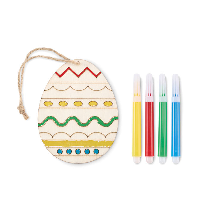 Wooden Easter Egg Painting Set