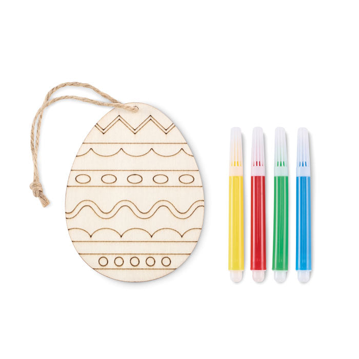 Wooden Easter Egg Painting Set