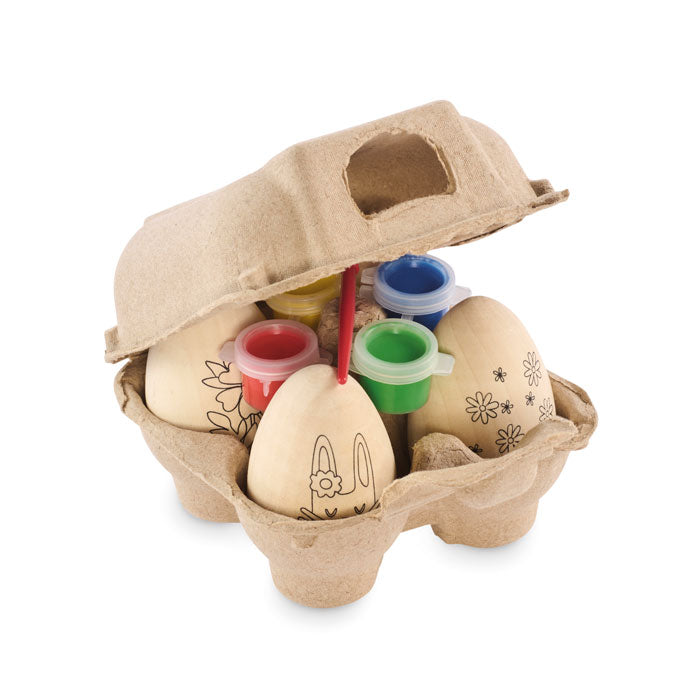 Wooden Easter Egg Painting Kit