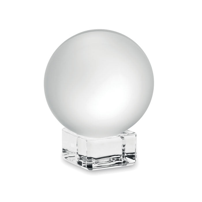Glass trophy, round