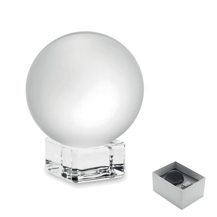 Glass trophy, round