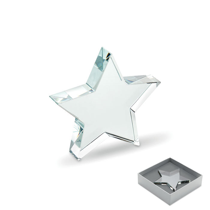 Glass trophy star