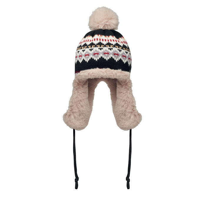 Knitted earflap hat