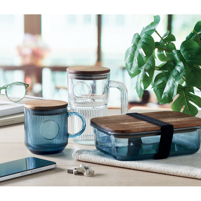 Ribbed Glass Tumbler 300ml