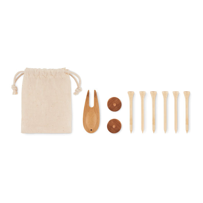 Golf accessories in case