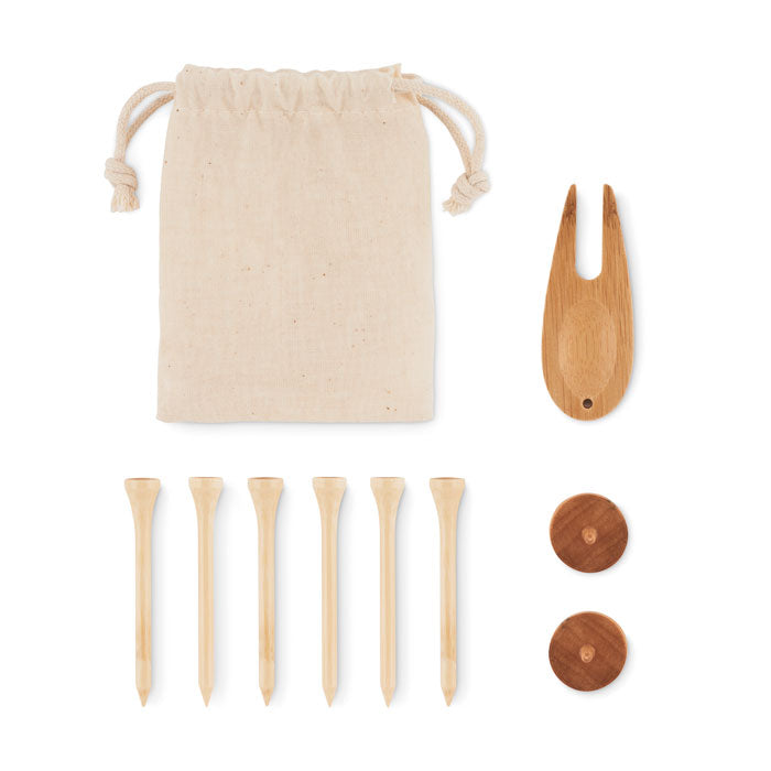 Golf accessories in case