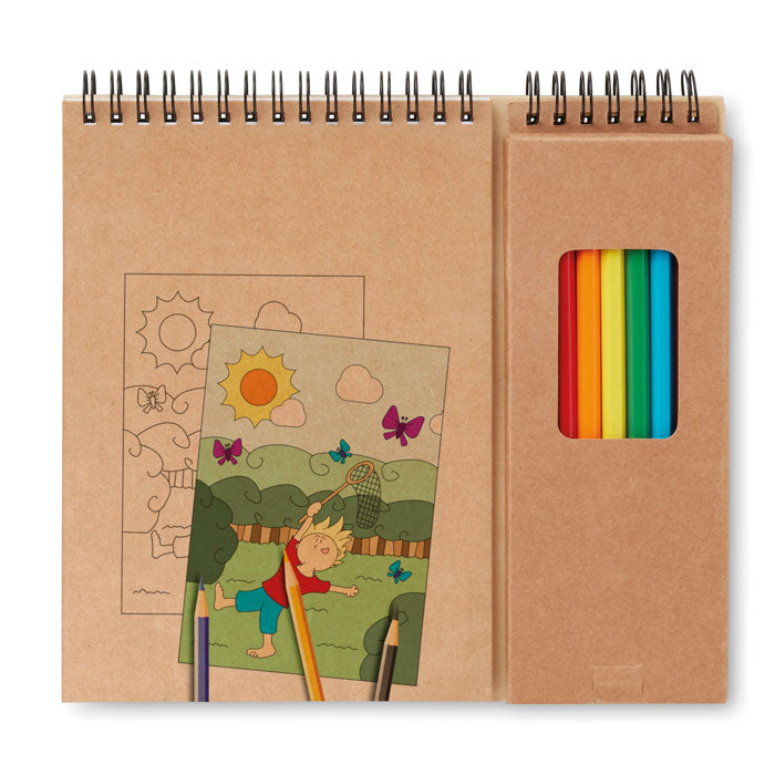 Colouring set with 8 colouring pencils