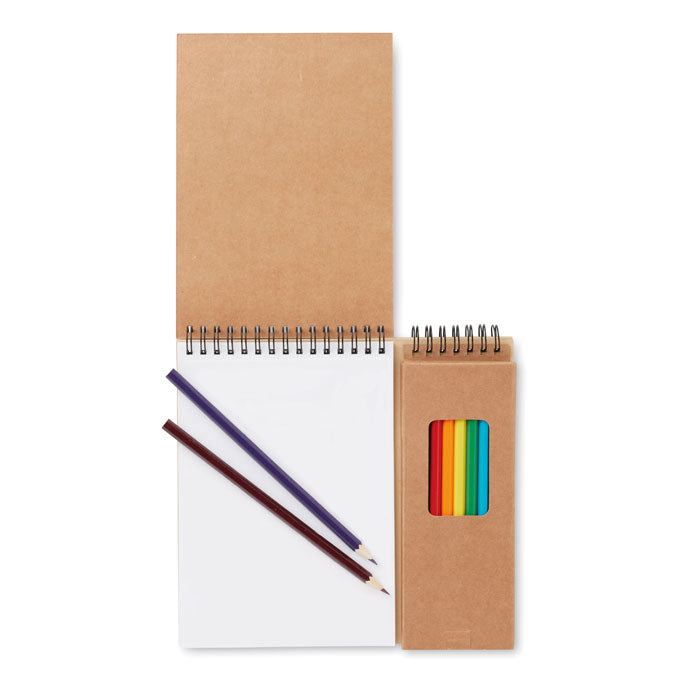 Colouring set with 8 colouring pencils