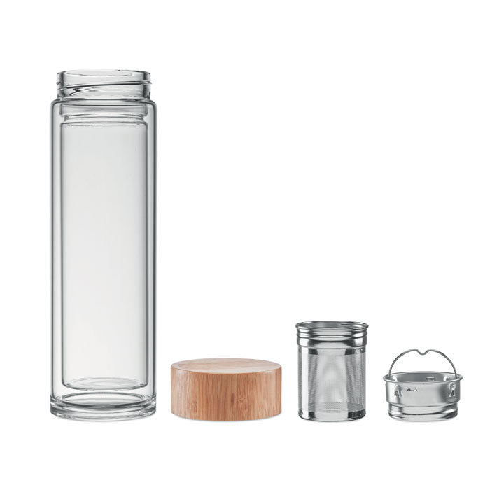 Trinkflasche Glas 400ml