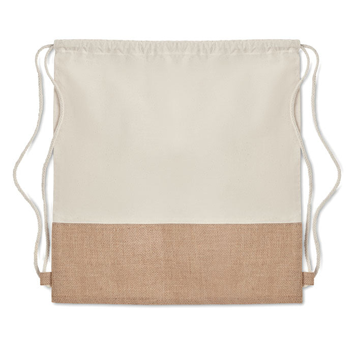 Beutel mit Kordelzug Jute