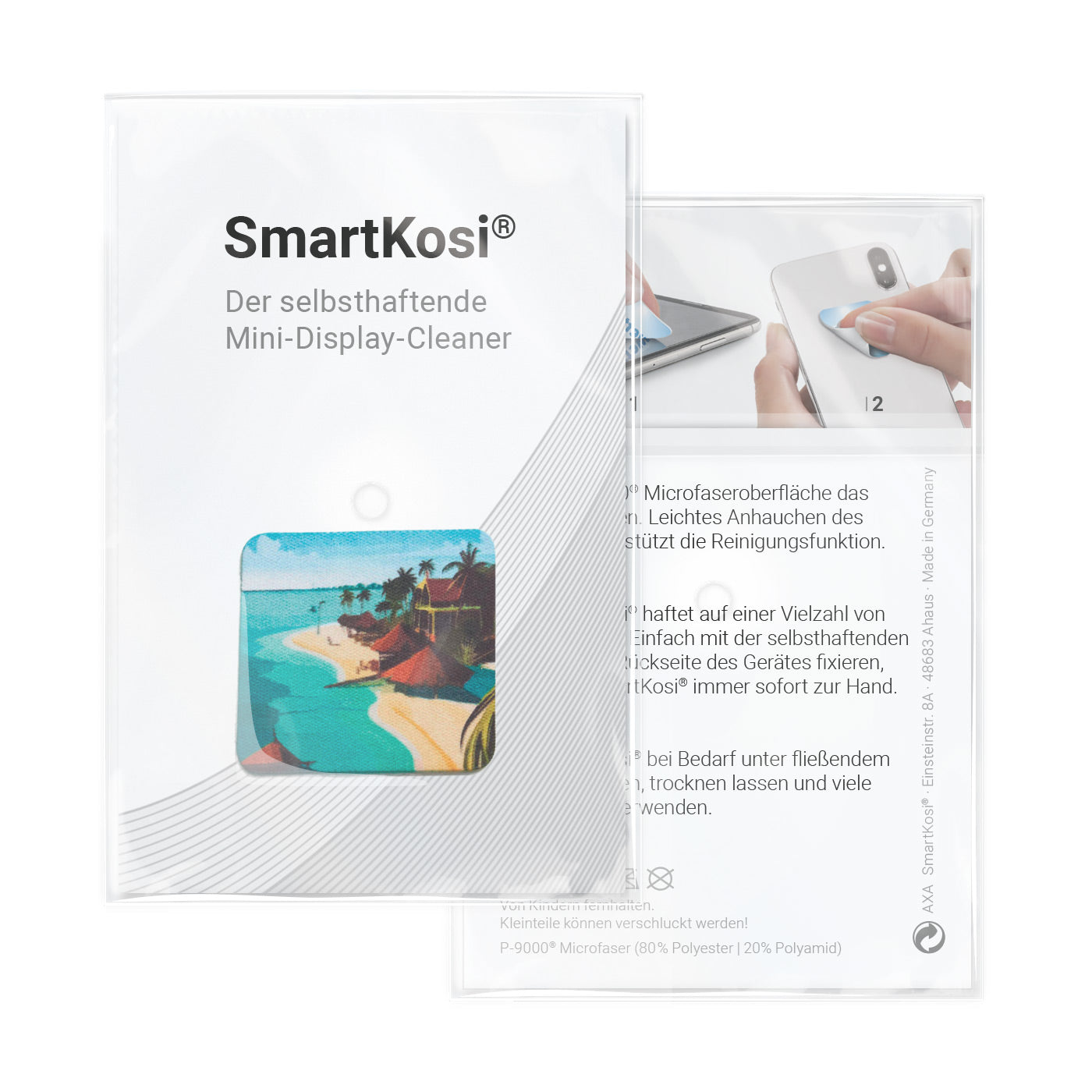 Display-Cleaner SmartKosi® 2,8x2,8 cm - 4 Wochen Lieferzeit! All-Inclusive-Paket