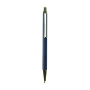 Blauer Kugelschreiber mit silbernen Details
