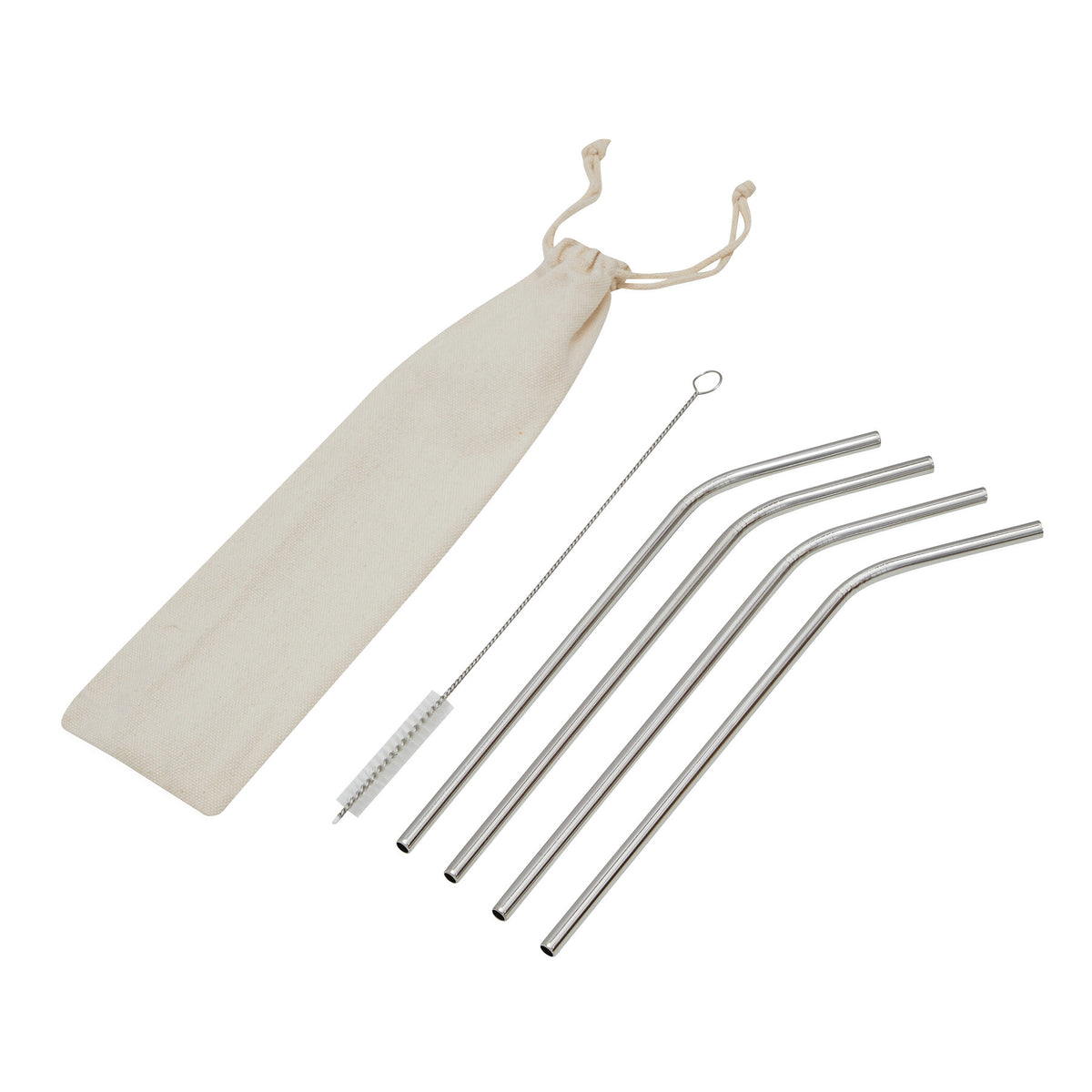 Stainless Steel Straw Set DRINK HAPPY