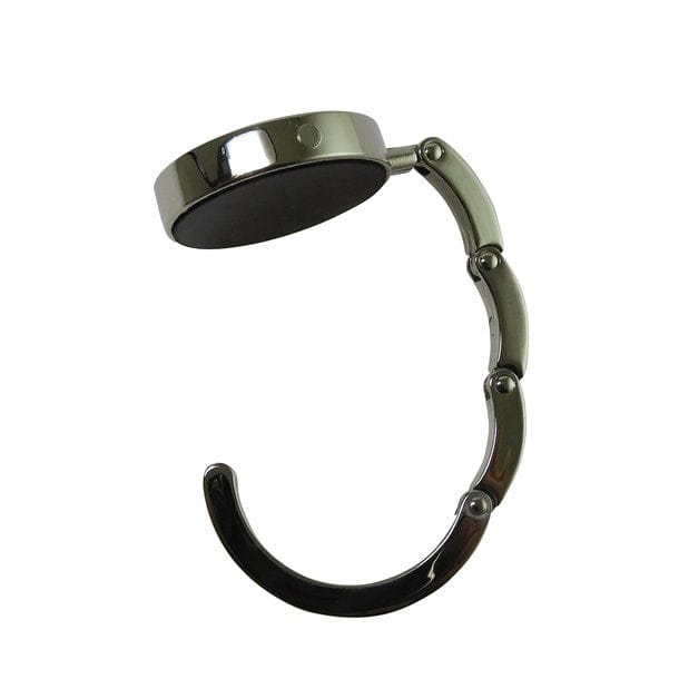 Smart Taschenhalter aus Metall – faltbar für die Tischkante