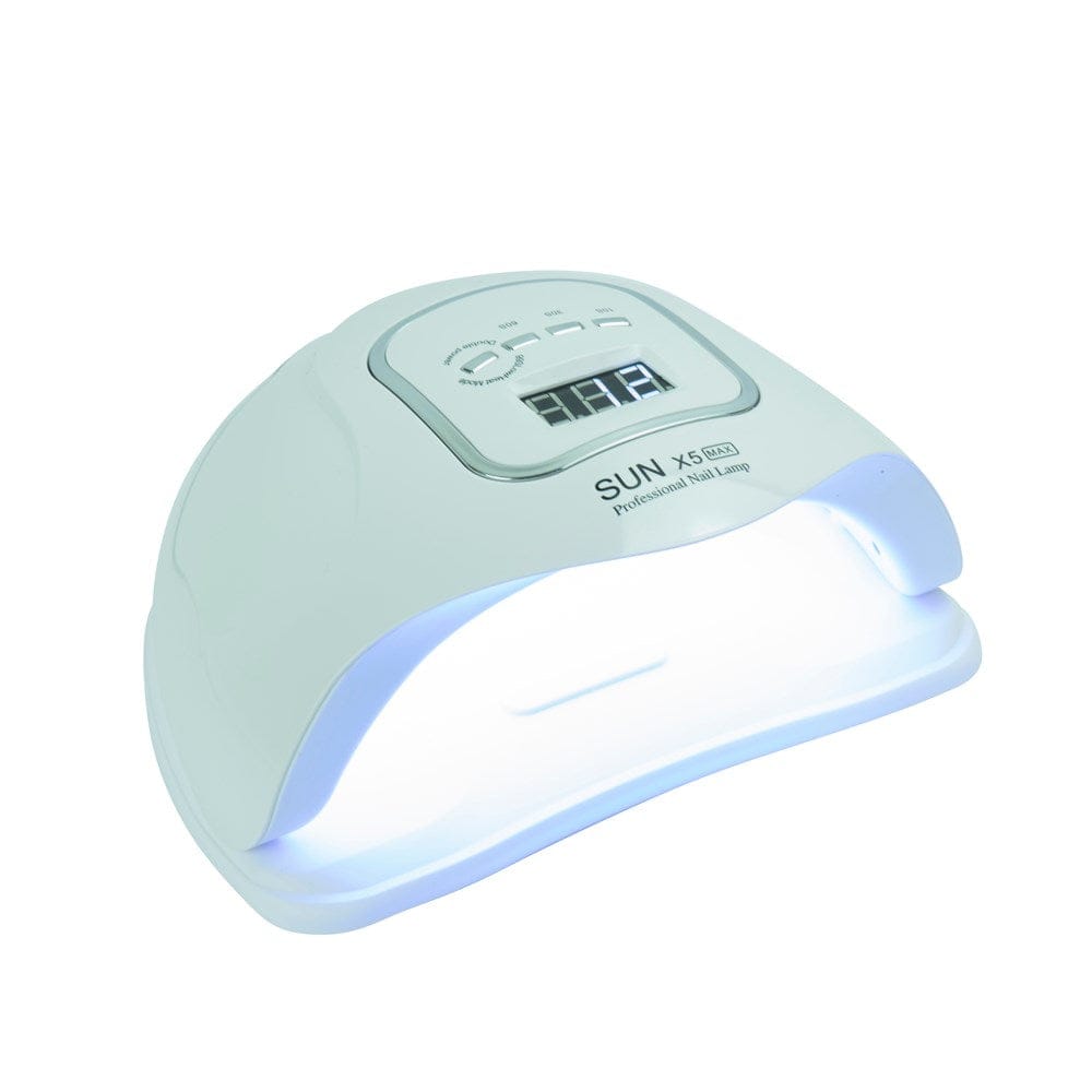 Weisser Nageltrockner mit UV-Lampe, Digital Display und verschiedenen Knöpfen