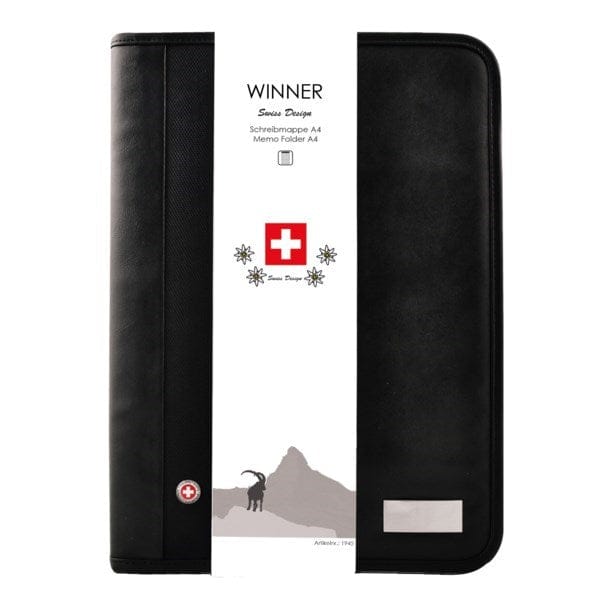 Suisse Winner A4-Schreibmappe – wahlweise mit Taschenrechner