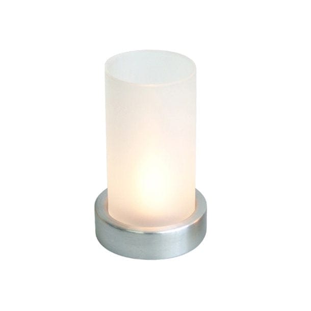 Candle Windlicht 8 cm – Milchglas mit Metallsockel, inkl. Teelicht
