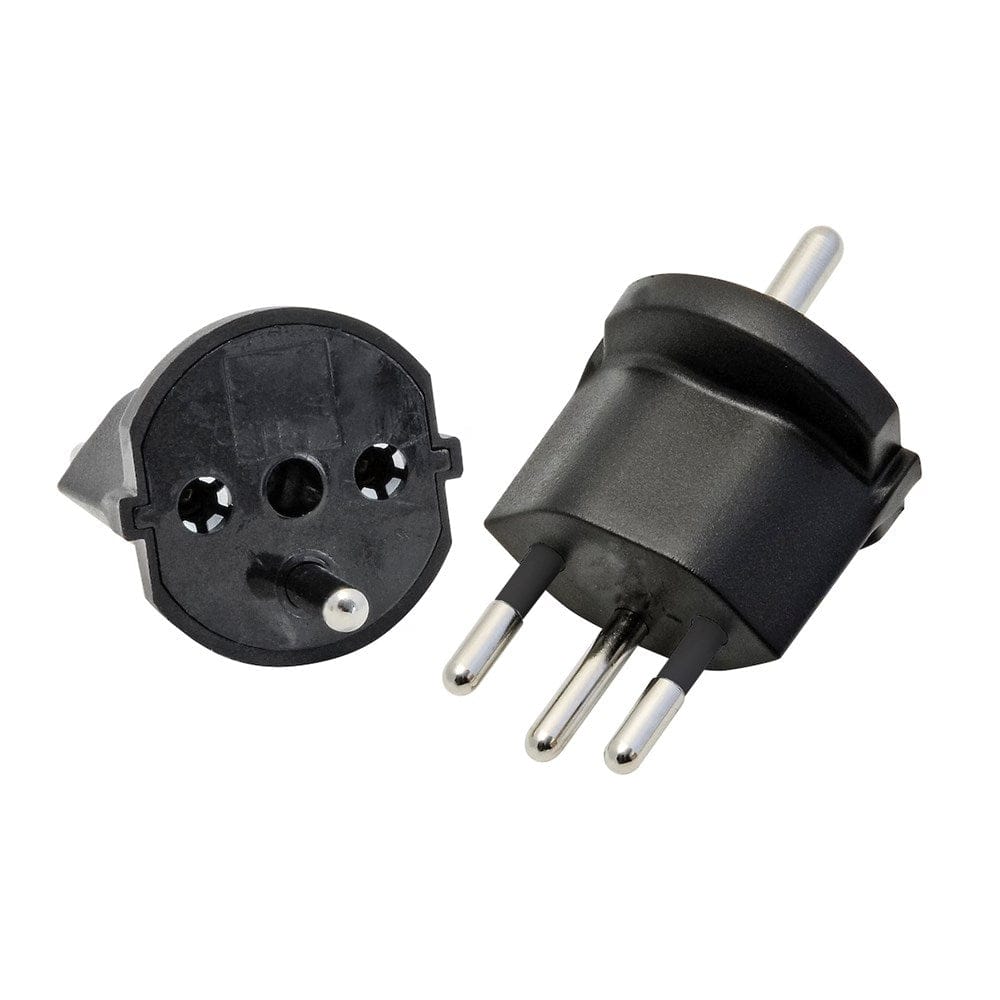 DE-zu-CH Fix-Adapter für Schuko-Stecker – Schweizer Steckdose Typ J