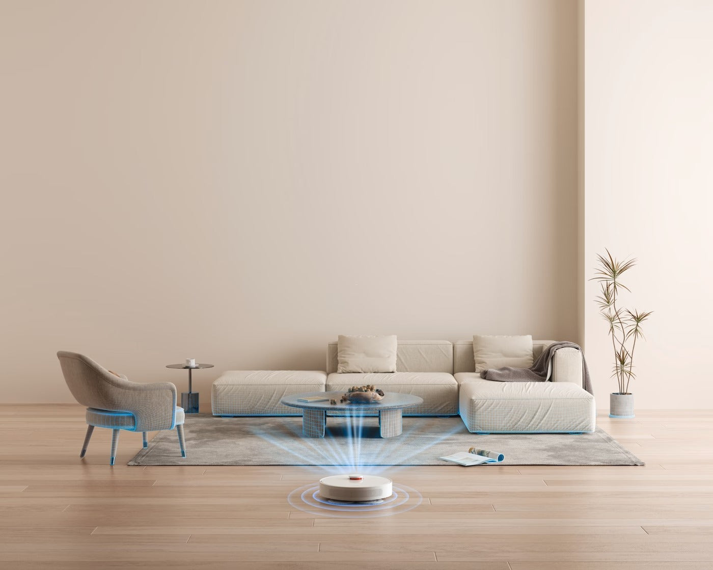 Xiaomi Saug- und Wischroboter S10+ mit Ladestation